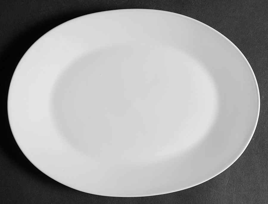 Classic Modern White 9" Oval Serving Platter by Rosenthal - Continental-1