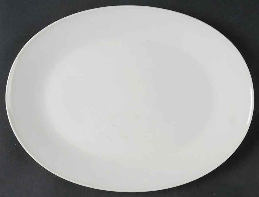 Classic Modern White 11" Oval Serving Platter by Rosenthal - Continental-1