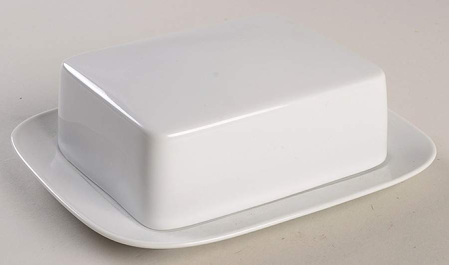 Classic Modern White Square Covered Butter by Rosenthal - Continental-1