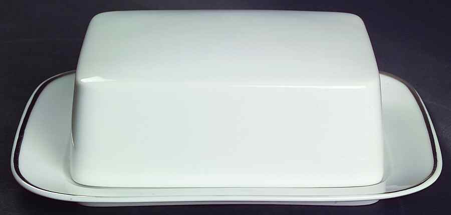 Classic Platinum (Older) Square Covered Butter by Rosenthal - Continental-1