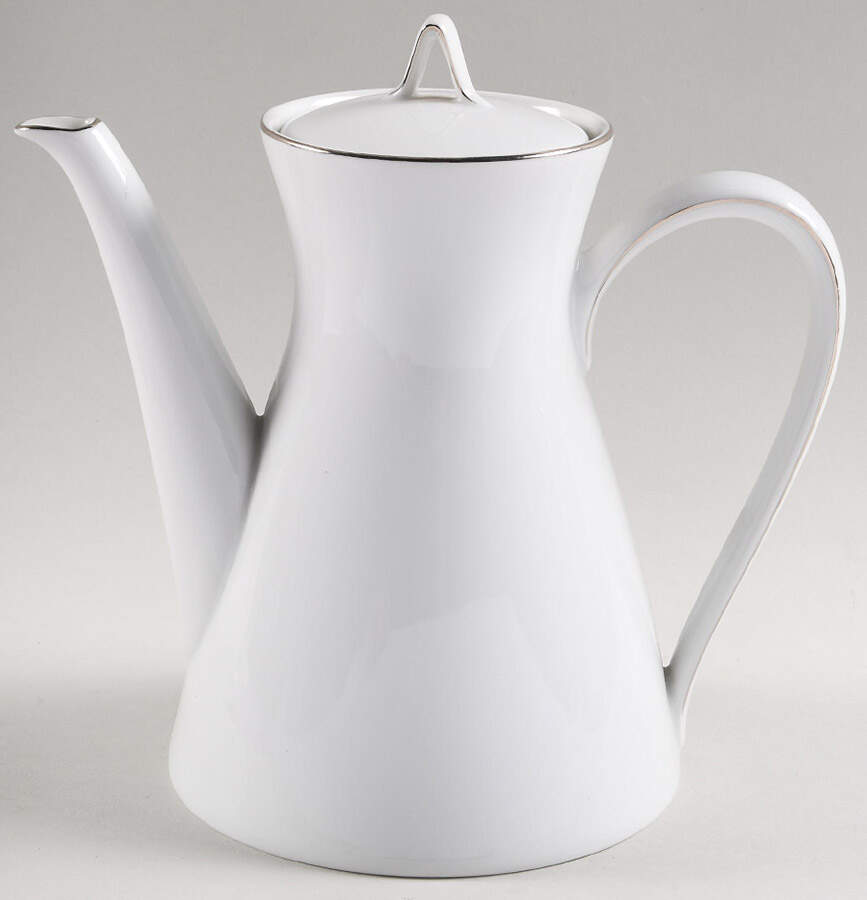 Classic Platinum (Newer) Teapot & Lid by Rosenthal - Continental-1