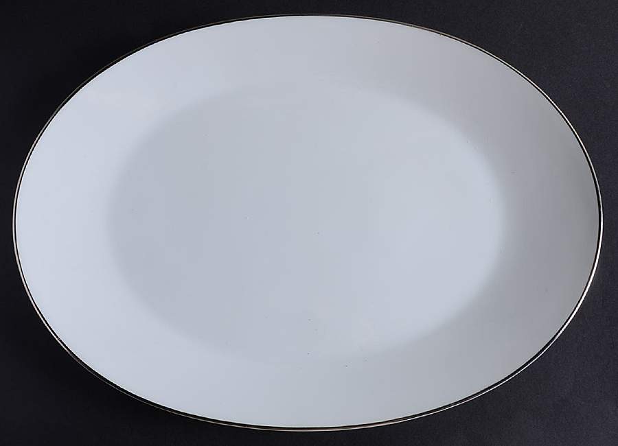 Classic Platinum (Newer) 13" Oval Serving Platter by Rosenthal - Continental-1