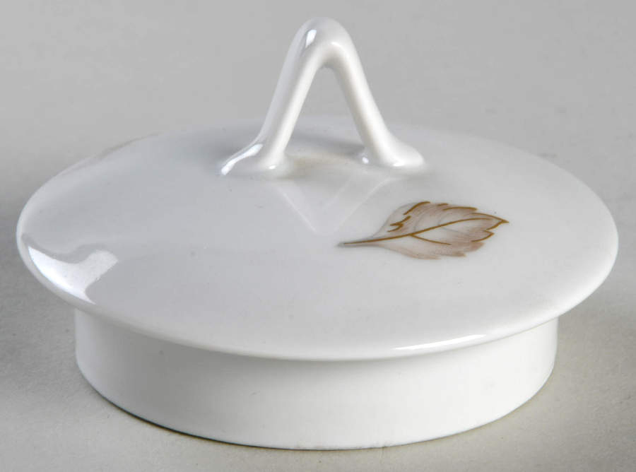 Classic Rose (White Rose, Brown Leaves) Lid for Coffee Pot by Rosenthal - Continental-1