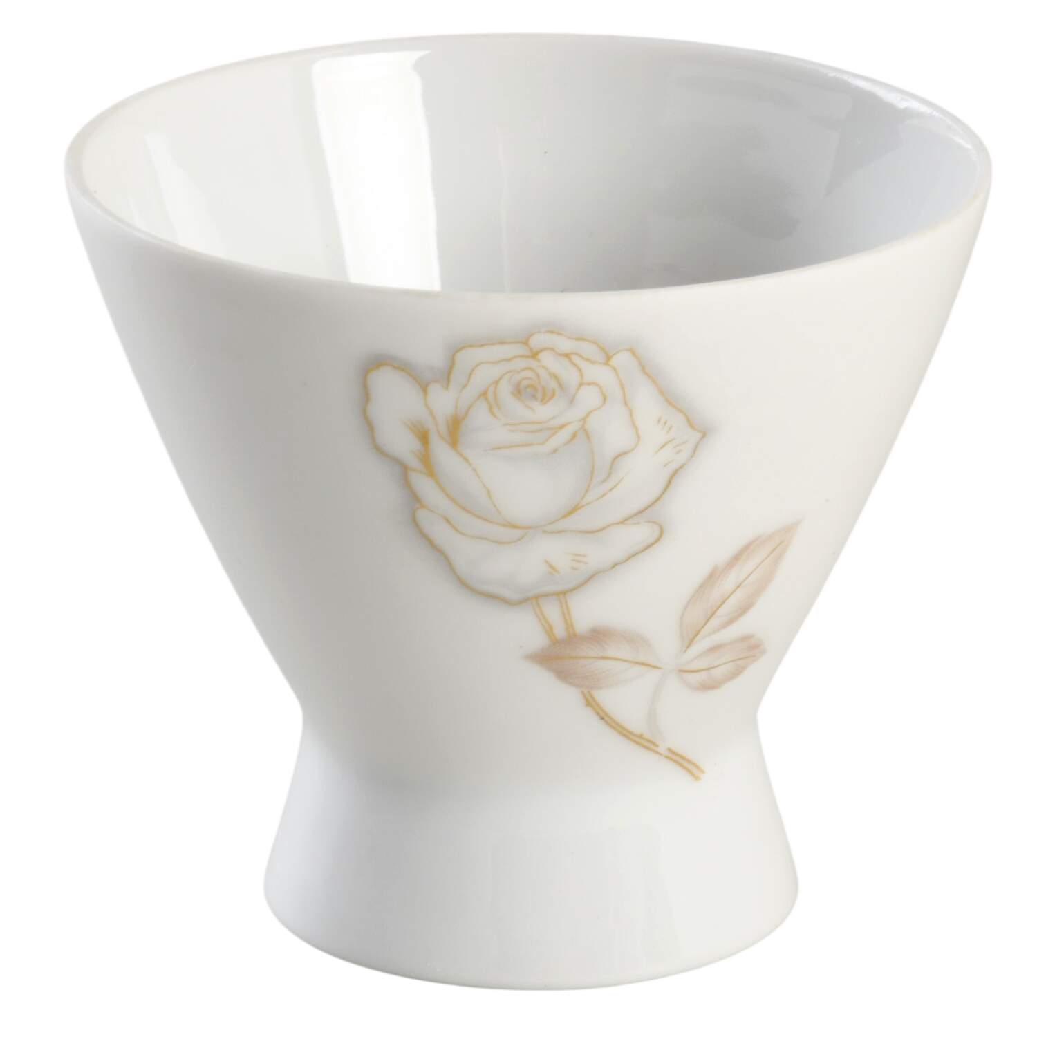 Classic Rose (White Rose, Brown Leaves) Mini Sugar Bowl No Lid by Rosenthal - Continental-1