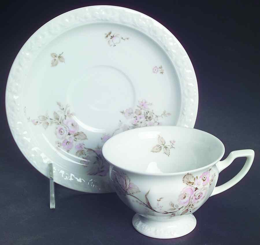 Colonial Garden Footed Cup & Saucer Set by Rosenthal - Continental-1
