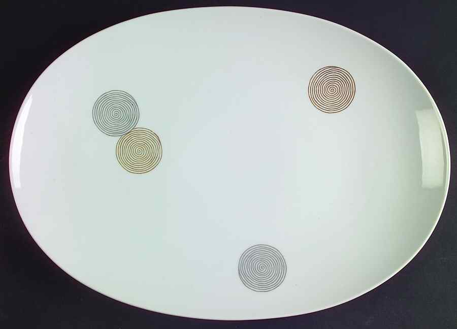 Coins 13" Oval Serving Platter by Rosenthal - Continental-1