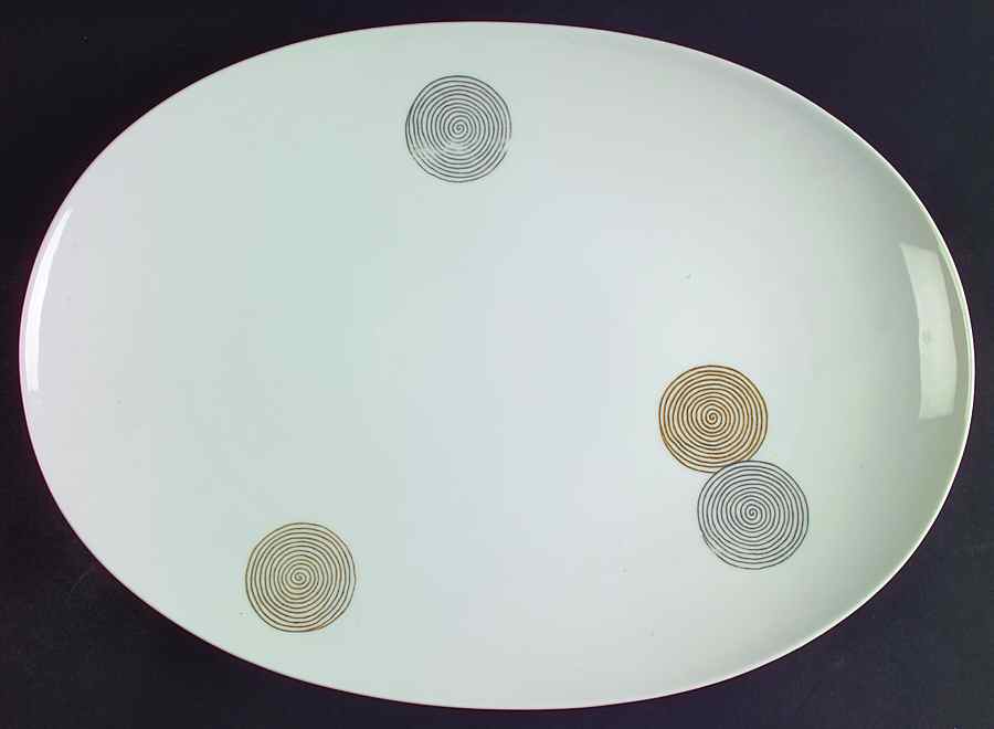 Coins 15" Oval Serving Platter by Rosenthal - Continental-1