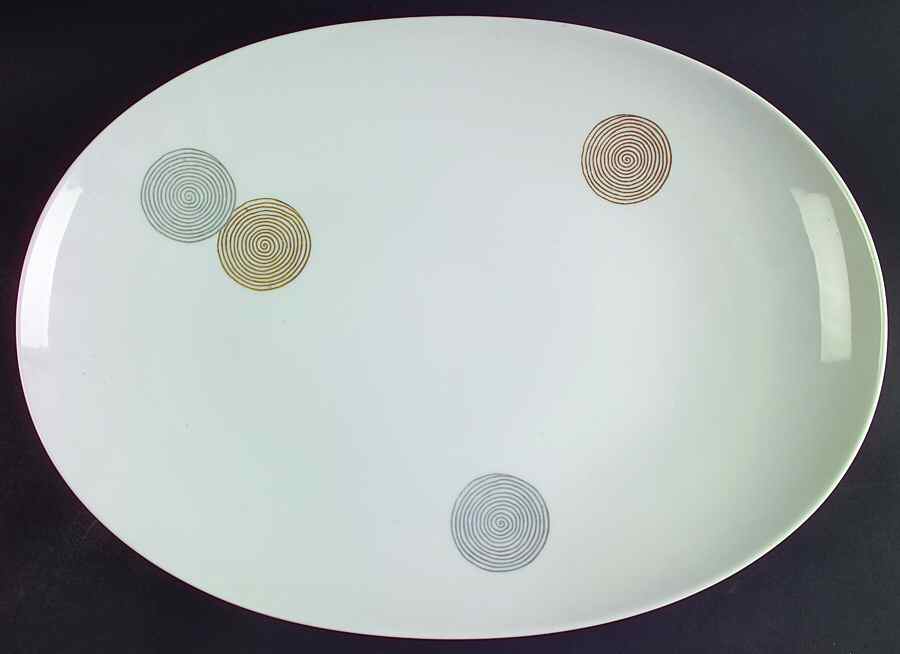 Coins 16" Oval Serving Platter by Rosenthal - Continental-1