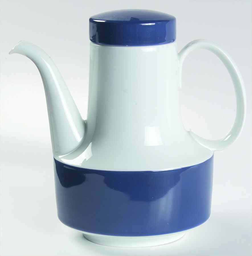 Composition Cobalt Blue Coffee Pot & Lid by Rosenthal - Continental-1