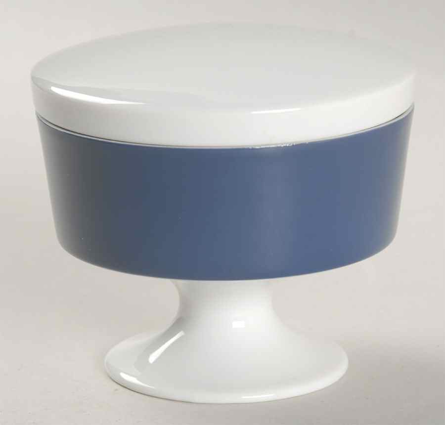 Composition Cobalt Blue Mini Sugar Bowl & Lid by Rosenthal - Continental-1