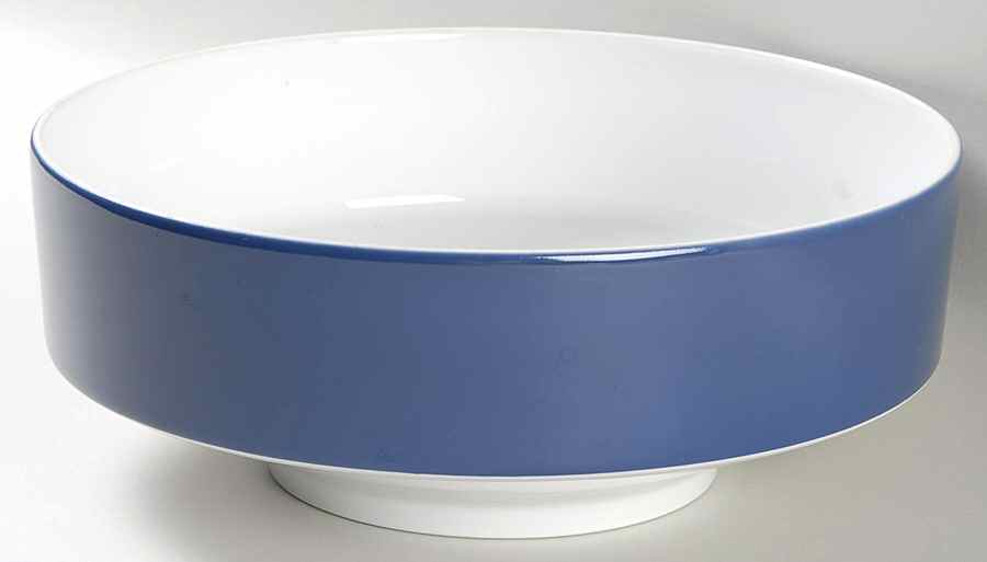 Composition Cobalt Blue 8" Round Vegetable Bowl by Rosenthal - Continental-1