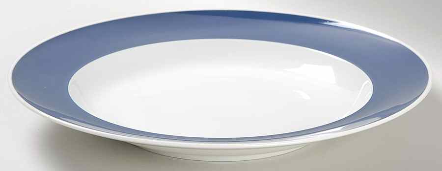 Composition Cobalt Blue Large Rim Soup Bowl by Rosenthal - Continental-1