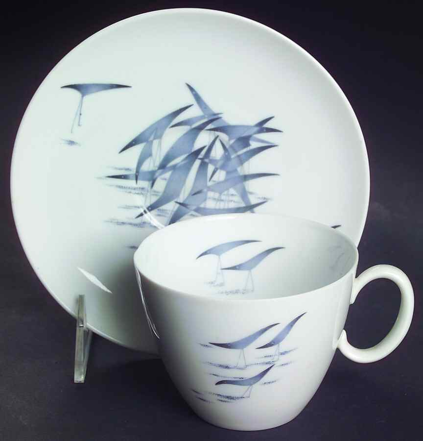 Conference Flat Cup & Saucer Set by Rosenthal - Continental-1