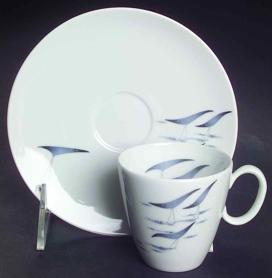 Conference Flat Demitasse Cup & Saucer Set by Rosenthal - Continental-1