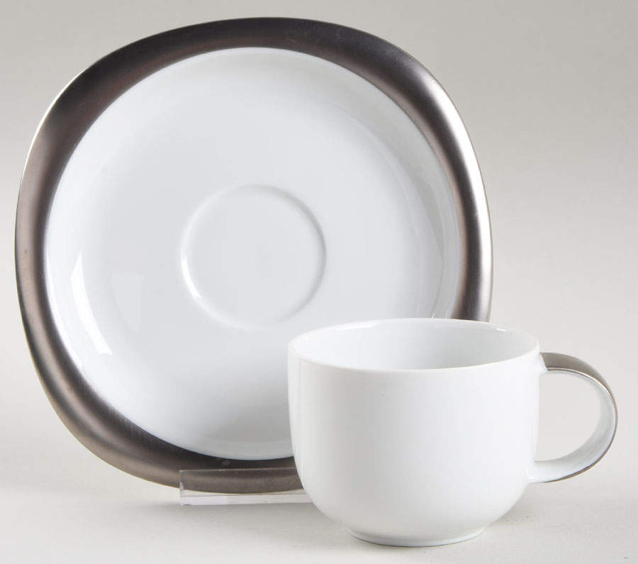 Concept 4 (Suomi) Flat Demitasse Cup & Saucer Set by Rosenthal - Continental-1