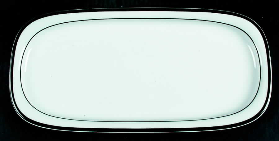 Concept 5 Anthracite Black (Suomi) Large Sandwich Tray by Rosenthal - Continental-1