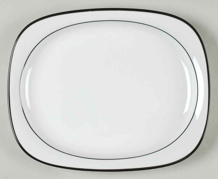 Concept 5 Anthracite Black (Suomi) 13" Oval Serving Platter by Rosenthal - Continental-1