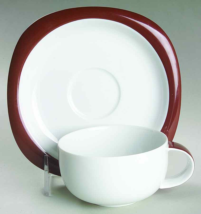 Concept 7 (Suomi) Flat Cup & Saucer Set by Rosenthal - Continental-1