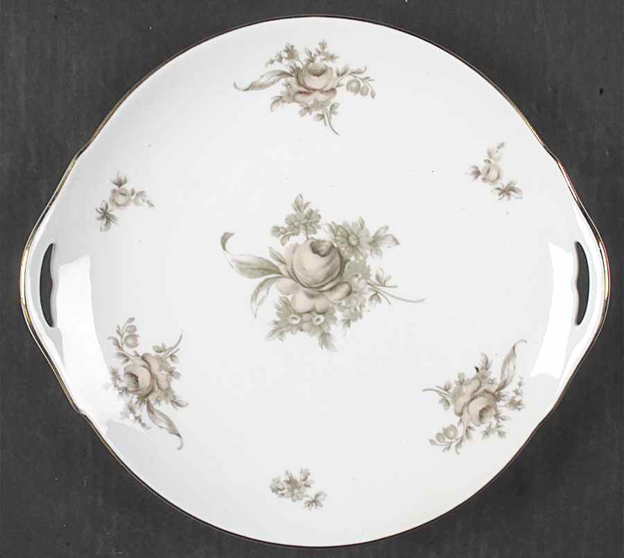 Colonial Rose Handled Cake Plate by Rosenthal - Continental-1