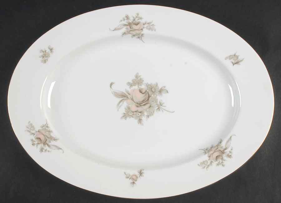 Colonial Rose 15" Oval Serving Platter by Rosenthal - Continental-1