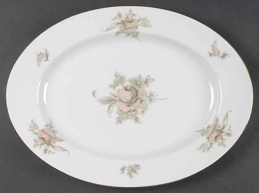 Colonial Rose 13" Oval Serving Platter by Rosenthal - Continental-1