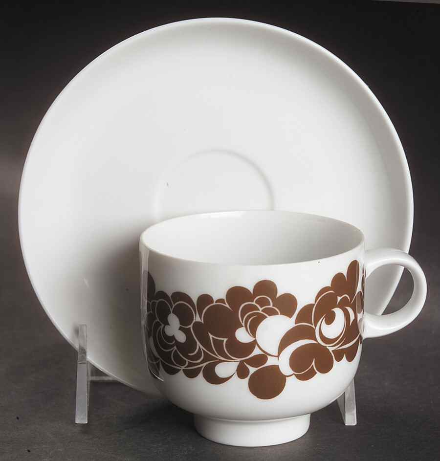 Cordial Footed Cup & Saucer Set by Rosenthal - Continental-1