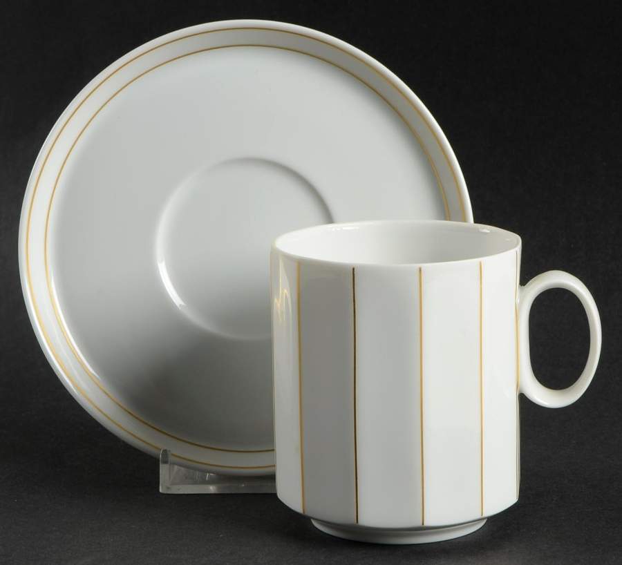 Corfu Flat Cup & Saucer Set by Rosenthal - Continental-1