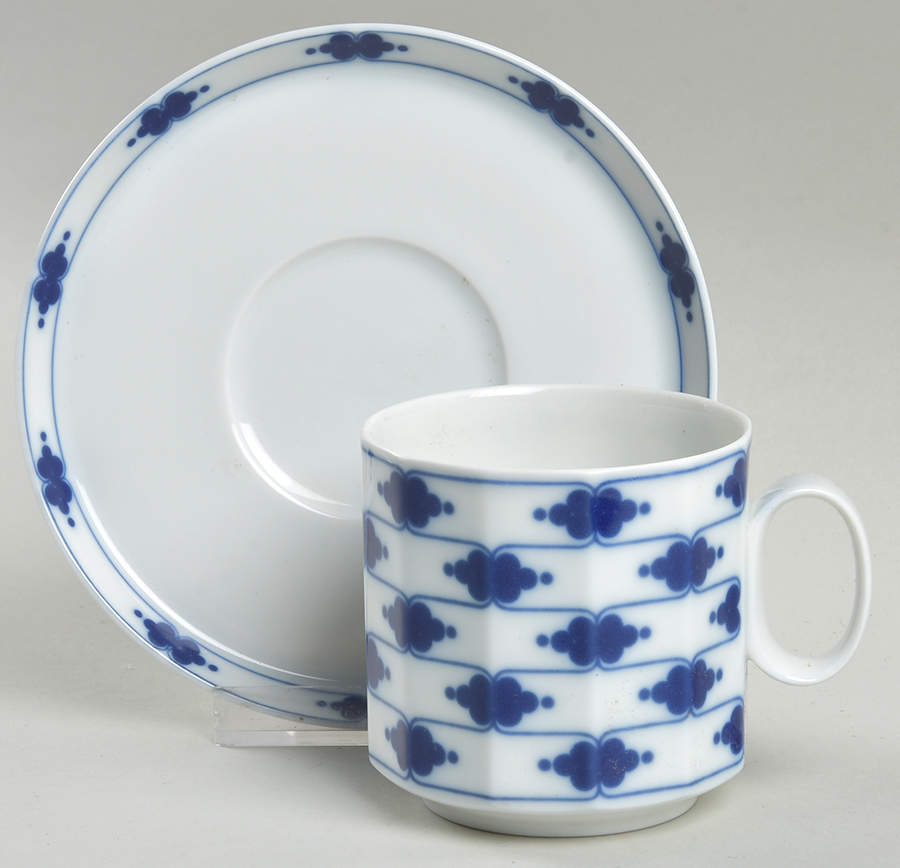 Corinth Flat Cup & Saucer Set by Rosenthal - Continental-1