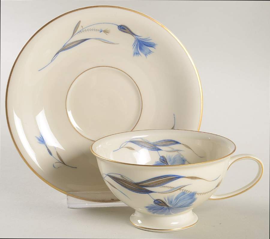Cornflower (Winifred) Footed Cup & Saucer Set by Rosenthal - Continental-1