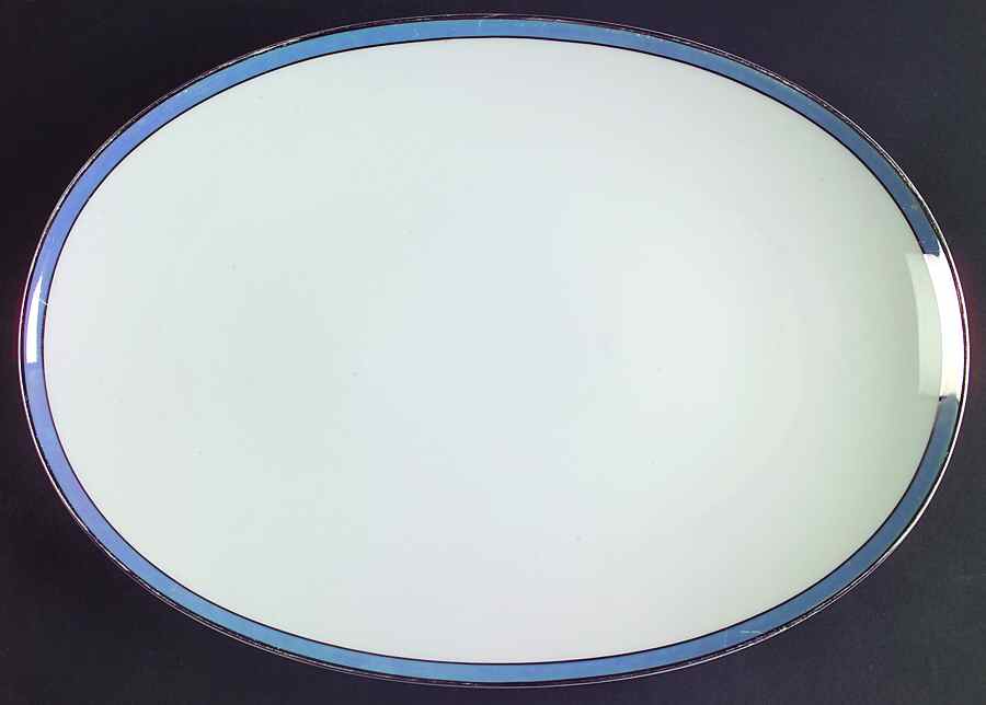 Corona Blue 13" Oval Serving Platter by Rosenthal - Continental-1