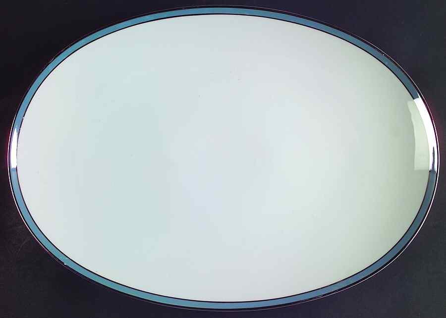 Corona Blue 15" Oval Serving Platter by Rosenthal - Continental-1