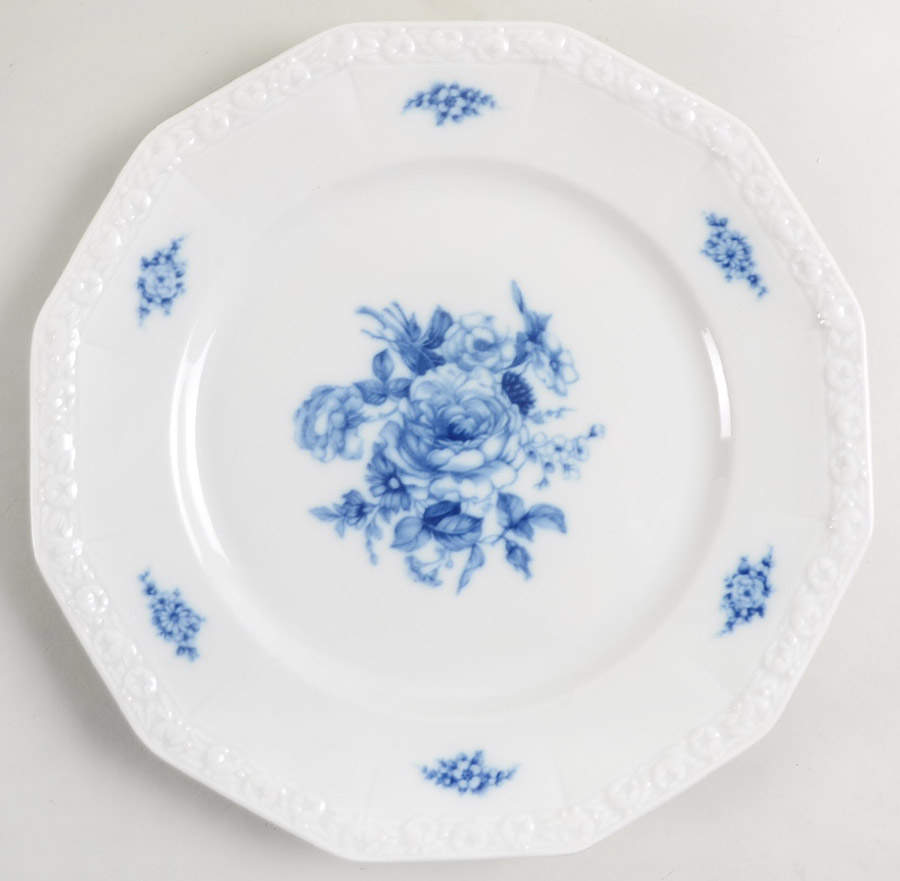 Cobalt Rose Dinner Plate by Rosenthal - Continental-1