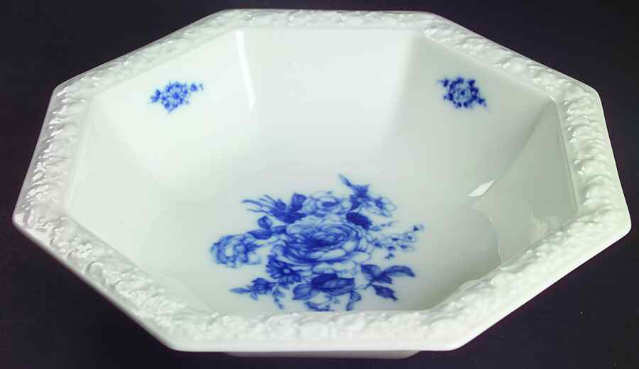 Cobalt Rose 9" Round Vegetable Bowl by Rosenthal - Continental-1