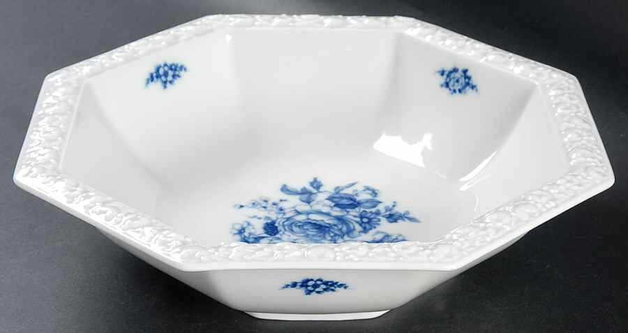 Cobalt Rose 10" Round Vegetable Bowl by Rosenthal - Continental-1