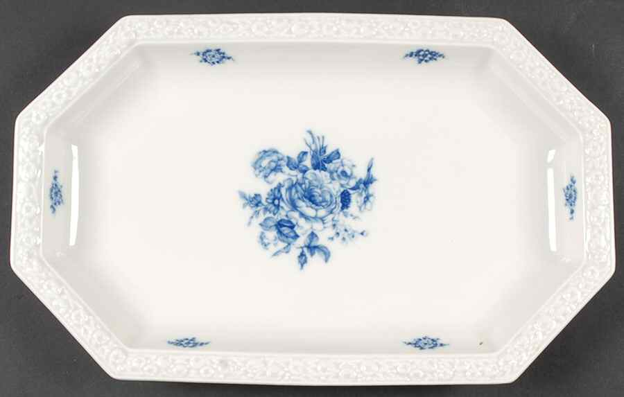 Cobalt Rose 15" Oval Serving Platter by Rosenthal - Continental-1