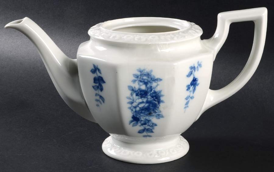 Cobalt Rose Teapot No Lid by Rosenthal - Continental-1