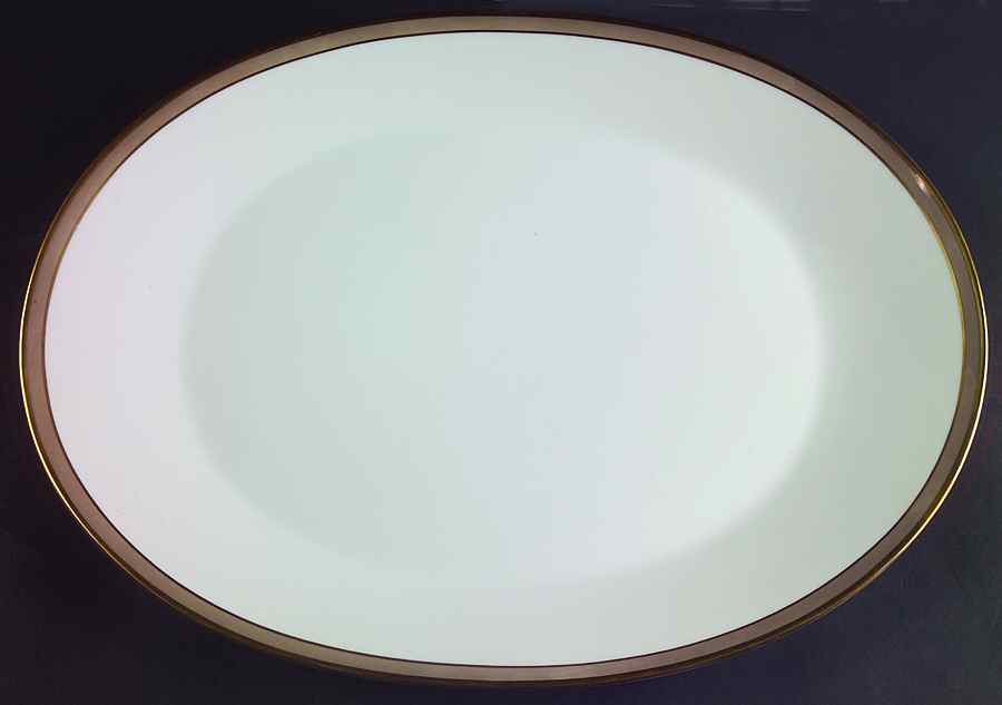 Corona Taupe 15" Oval Serving Platter by Rosenthal - Continental-1