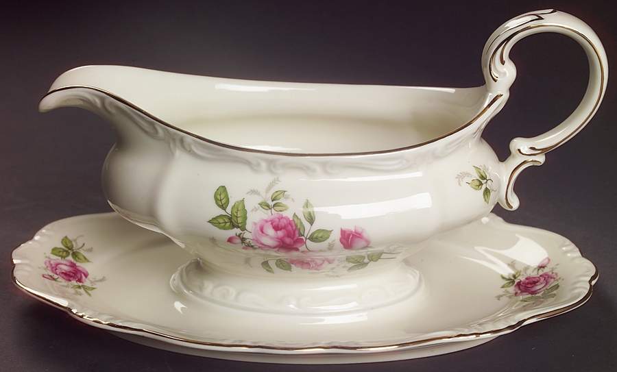 Courtship Gravy Boat with Attached Underplate by Rosenthal - Continental-1