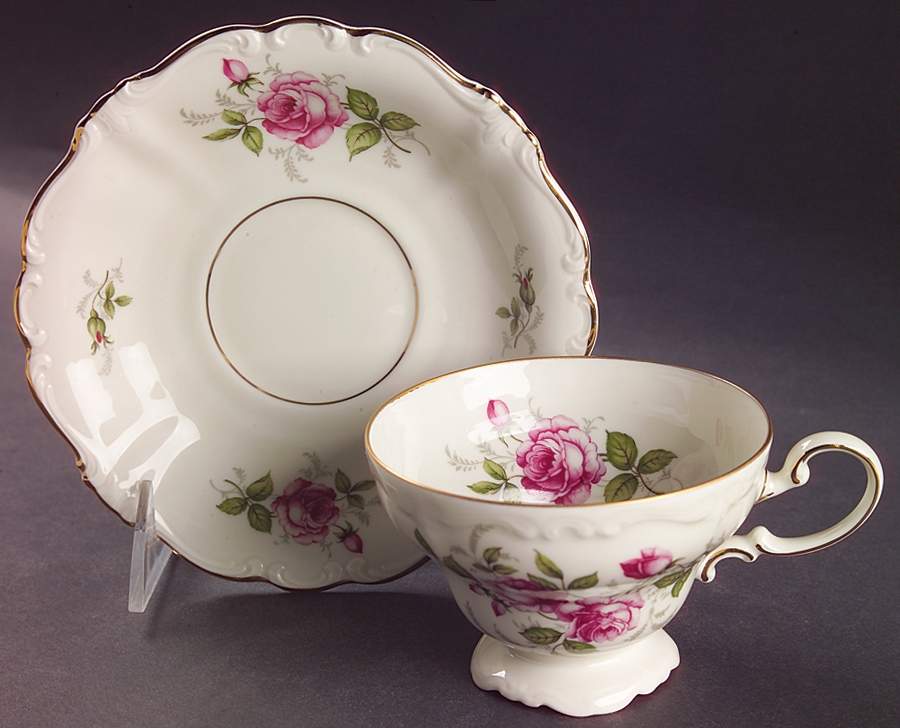 Courtship Footed Cup & Saucer Set by Rosenthal - Continental-1