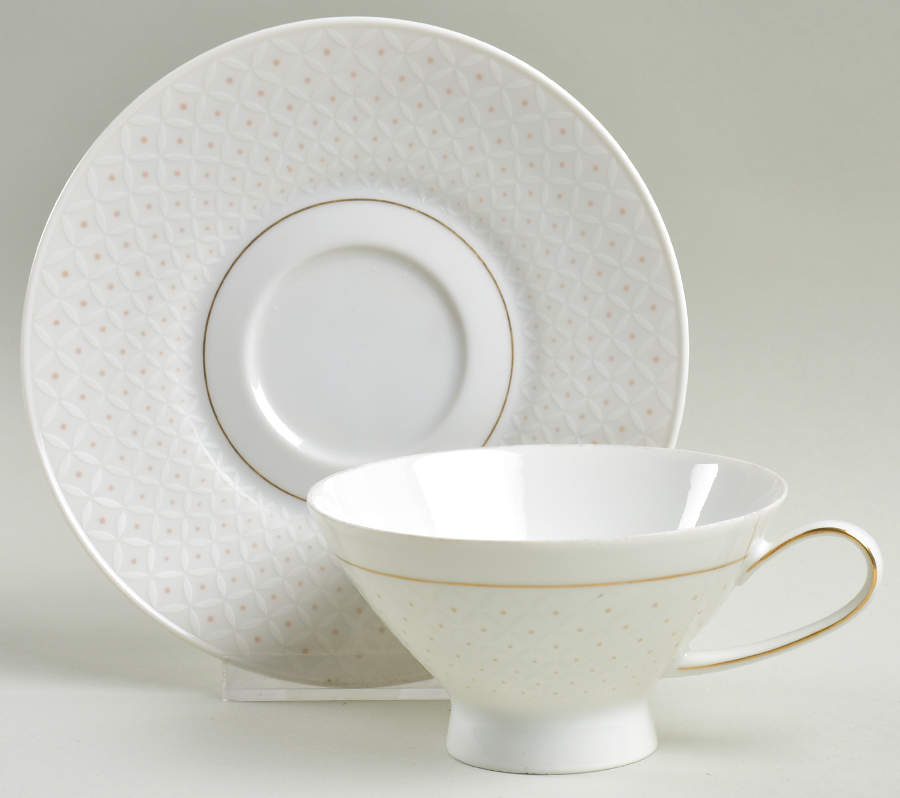 Crown Jewel Footed Cup & Saucer Set by Rosenthal - Continental-1