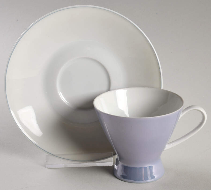 Crystalline Blue Footed Demitasse Cup & Saucer Set by Rosenthal - Continental-1