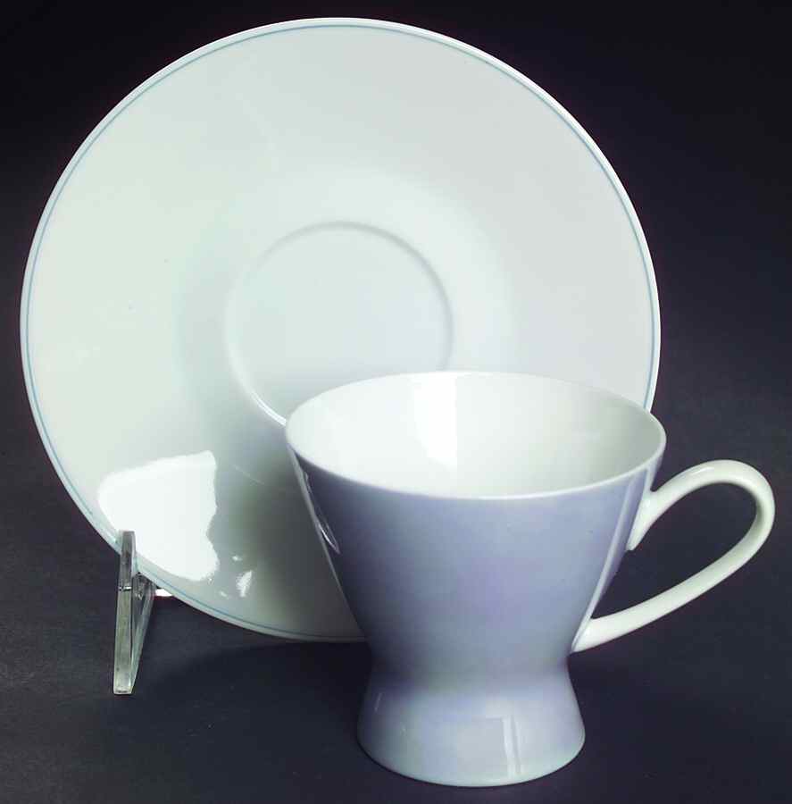 Crystalline Blue Footed Demitasse Cup & Saucer Set by Rosenthal - Continental-1