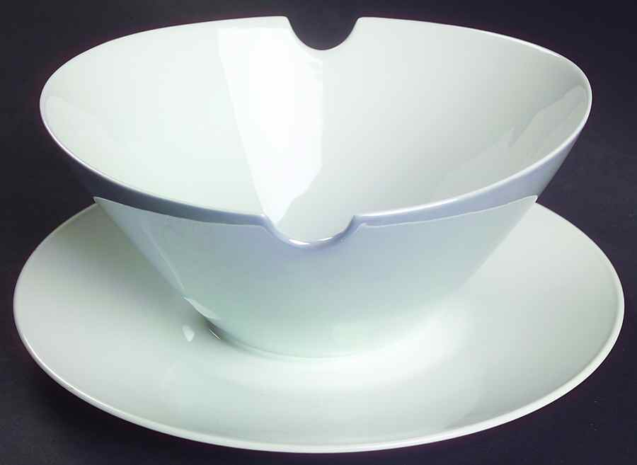 Crystalline Blue Gravy Boat with Attached Underplate by Rosenthal - Continental-1