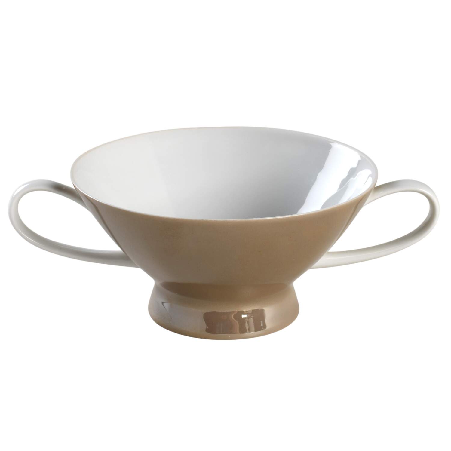 Crystalline Taupe Cream Soup Bowl No Lid by Rosenthal - Continental-1