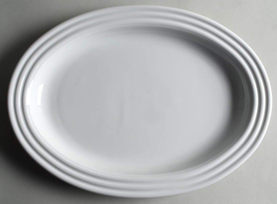 Cupola White 14" Oval Serving Platter by Rosenthal - Continental-1