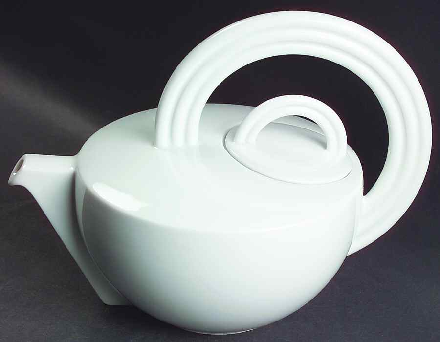 Cupola White Teapot & Lid by Rosenthal - Continental-1