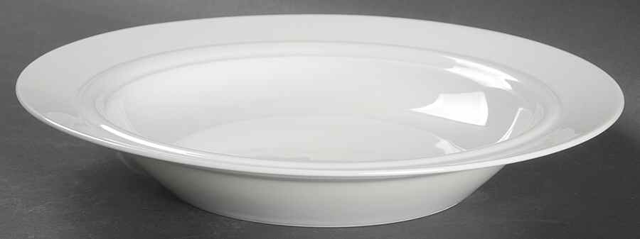Cupola White Large Rim Soup Bowl by Rosenthal - Continental-1