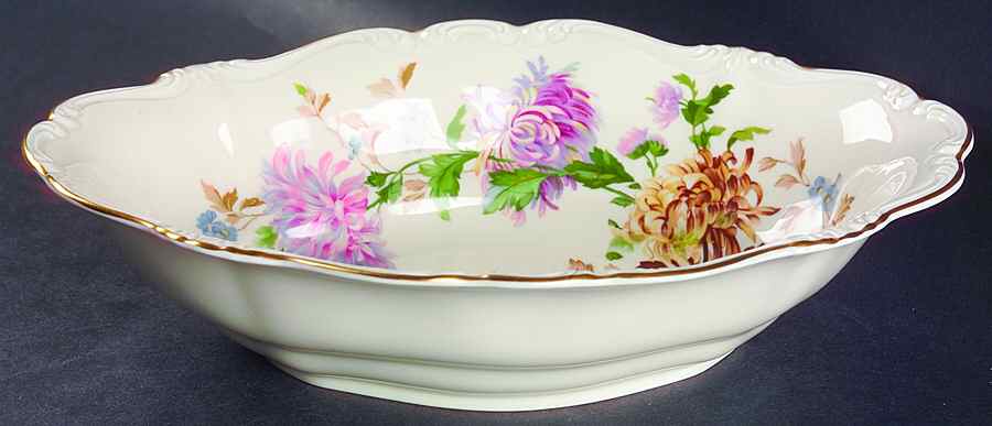 Daphne (Pompadour) 11" Oval Vegetable Bowl by Rosenthal - Continental-1