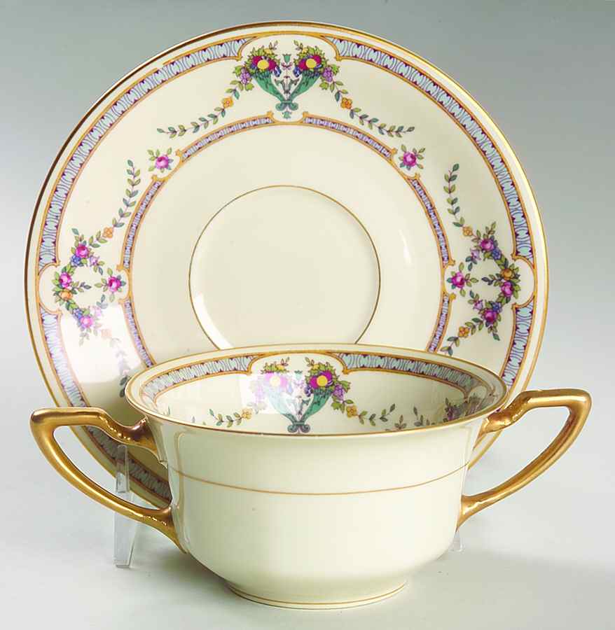 Daphne Flat Bouillon Cup & Saucer by Rosenthal - Continental-1