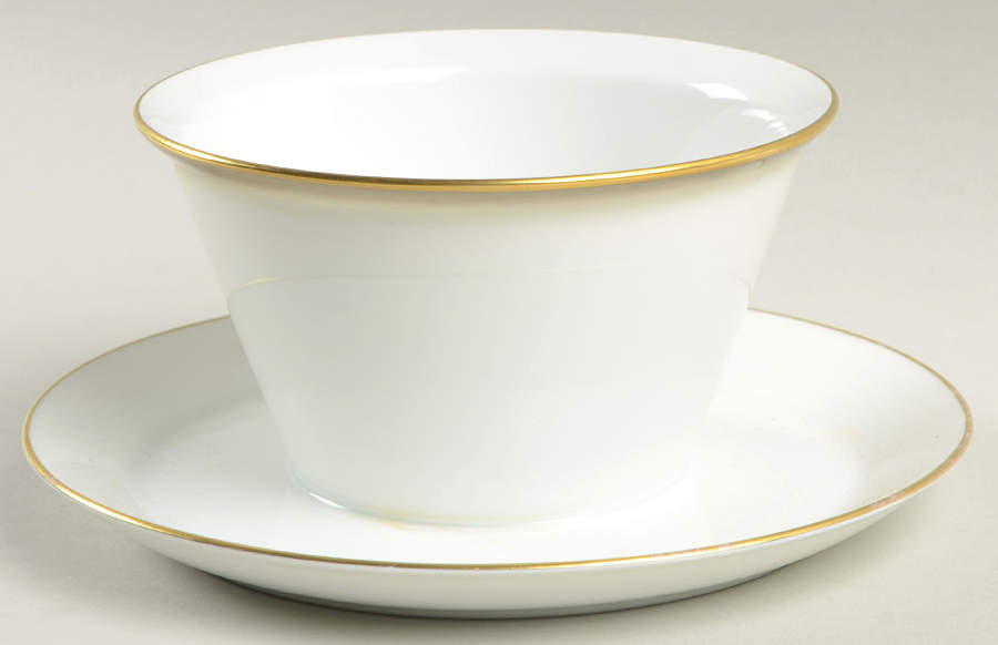Dawn (Gold Trim) Gravy Boat with Attached Underplate by Rosenthal - Continental-1